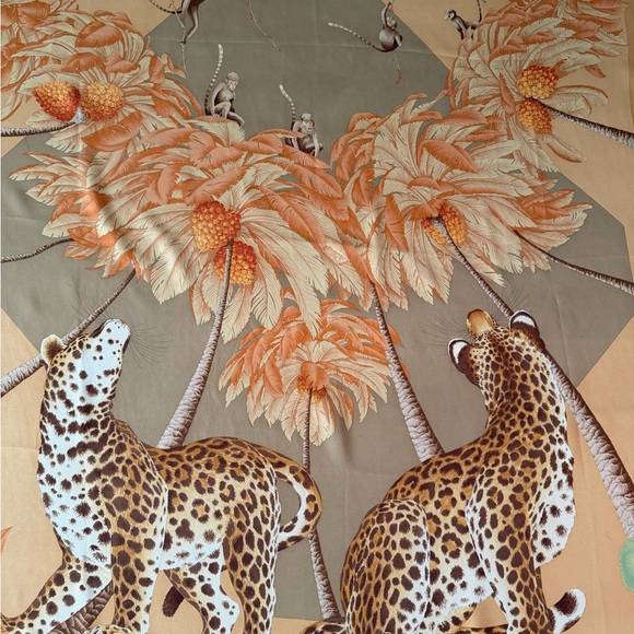 Salvatore Ferragamo Accessories - Salvatore Ferragamo Leopard Silk Scarf